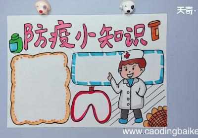 防疫小知识手抄报 防疫小知识画报