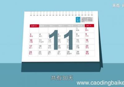 nov是几月 nov哪个月份