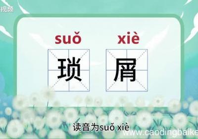 琐屑的意思 琐屑的意思是什么