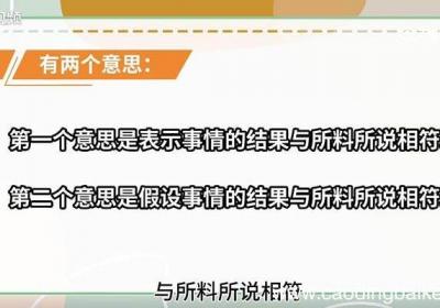果然的意思 果然什么意思