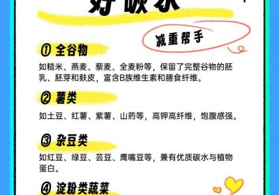 科学减重一起来 | “碳水”选对了，吃得饱还不长胖