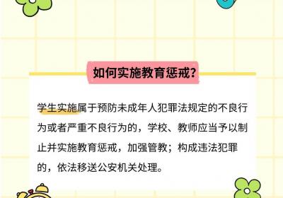 正式出台！教师可依规实施教育惩戒丨一图读懂