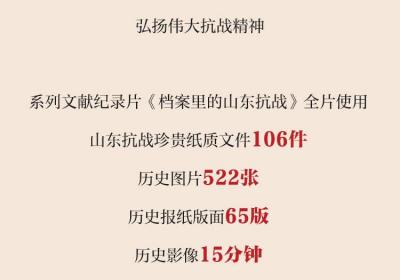 一图看懂系列文献纪录片《档案里的山东抗战》