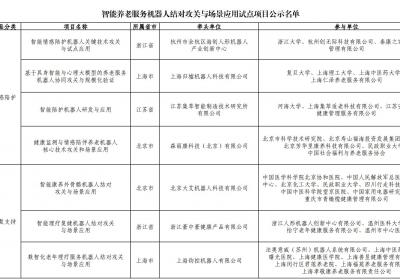 广东5个项目入选！事关智能养老服务机器人