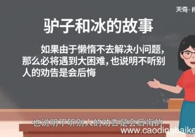 驴子和冰明白什么道理 驴子和冰的故事