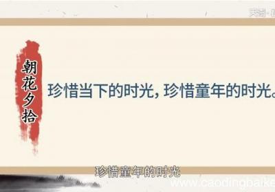 朝花夕拾告诉我们什么道理 朝花夕拾启示我们什么