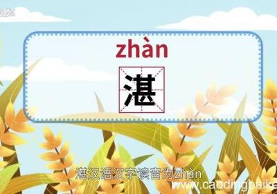 湛怎么读 湛怎么读法