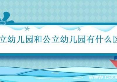 私立幼儿园和公立幼儿园有什么区别 公立和私立幼儿园哪个好
