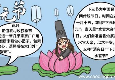 怎么画下元节手抄报