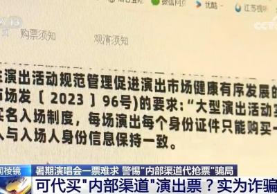 轻信代抢演唱会门票 一女子被骗19万！警惕这些新骗局