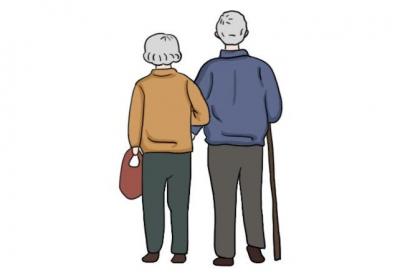 父母背影简笔画