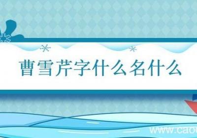 曹雪芹字什么名什么 曹雪芹字什么名什么号什么