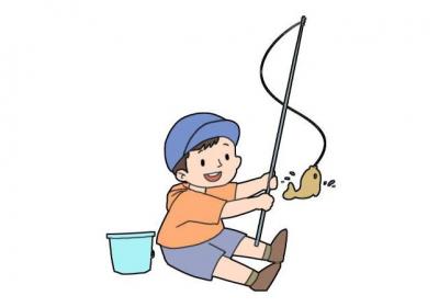 男孩钓鱼简笔画怎么画男孩钓鱼简笔画画法