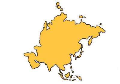 亚洲轮廓图简便画法亚洲轮廓图怎么画