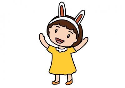 漂亮女孩简笔画画法漂亮女孩简笔画步骤