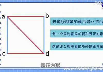 正方形的判定定理有哪些 正方形的判定定理有哪些