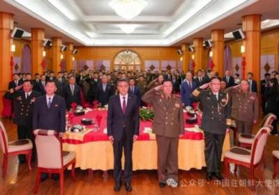 中国驻朝鲜使馆举行庆祝中国人民解放军建军98周年招待会