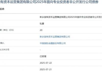 新乡国资集团拟发行20亿元公司债，获上交所受理