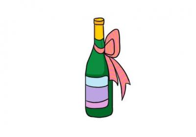 元旦啤酒简笔画