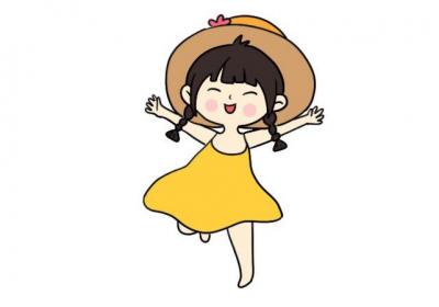 儿童节奔跑的小孩简笔画画法儿童节奔跑的小孩简笔画步骤