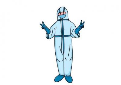 穿防护衣服简笔画 穿防护衣服怎么画