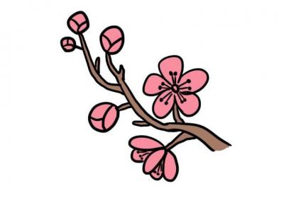 武汉樱花简笔画怎么画武汉樱花简笔画画法