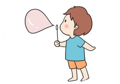 儿童节吹泡泡简笔画怎么画儿童节吹泡泡简笔画教程