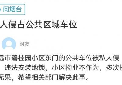 网络问政·办实事 | 公共区域装地锁 留言后已全部清除