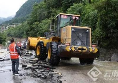 昭通G352线因持续强降雨受损 抢险保通工作有序推进