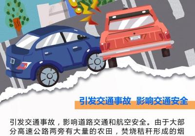 海报｜禁止焚烧秸秆 守护蓝天白云