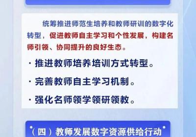 6大行动，让数字化赋能教师发展！来看教育部最新通知