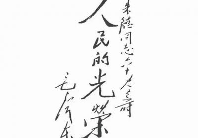 今天，缅怀朱德元帅