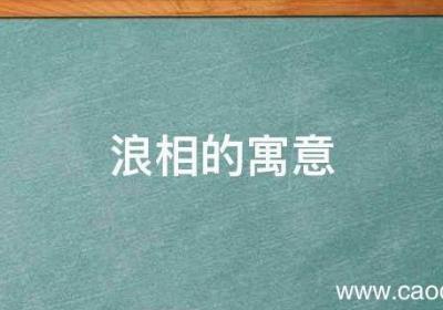 浪相的寓意