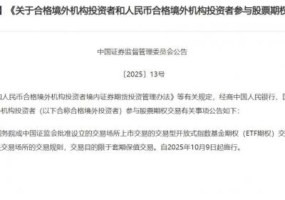 <title>证监会：允许合格境外投资者参与ETF期权交易<title>