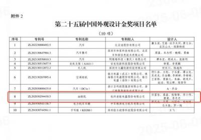 老板电器荣获中国设计金奖，引领油烟机创新潮流