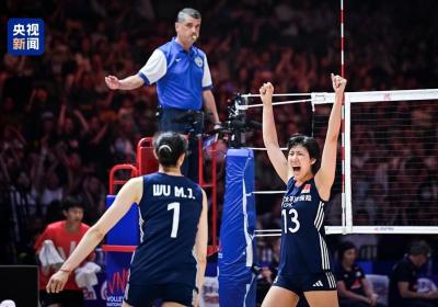 2025世界女排联赛北京站 中国女排3-0大胜法国队