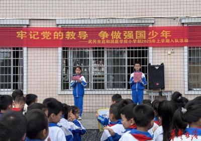 武冈市启和洞庭学校小学部2025年上学期入队活动