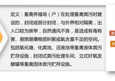 一文读懂《畜禽粪污处理有限空间作业风险防控技术指南试行》