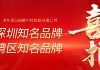 硕日新能荣获“湾区知名品牌”及连续获得“深圳知名品牌”称号