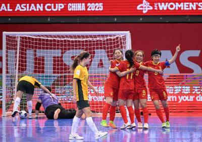 女子五人制足球亚洲杯中国队取“开门红”