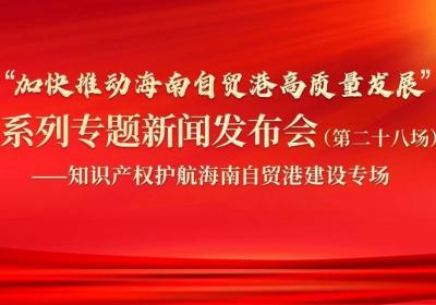 海南省不断完善知识产权保护体系机制 查办商标专利地理标志案件2434宗