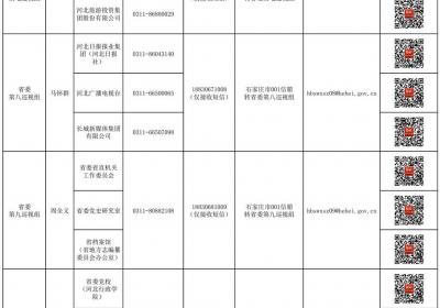 十届河北省委第八轮巡视现场巡视期间信访举报方式公布