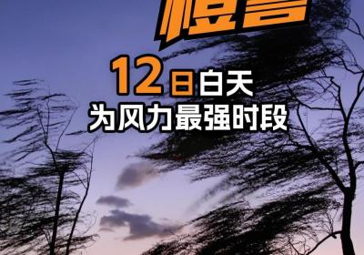 海报｜大风橙警！北京近十年首次