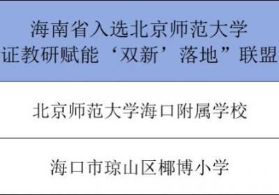 海口两所学校入选北师大“AI 循证教研”联盟名单