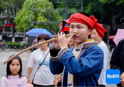 情动“三月三”：五指山民歌歌手与广西民歌歌手隔空连麦，以歌传情