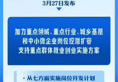 国家出台方案，加力扩岗助力重点群体稳定就业