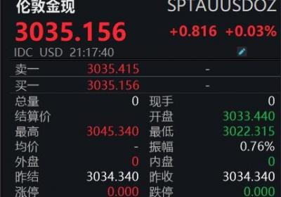 美股三大指数集体高开，英特尔股价大跌超3%