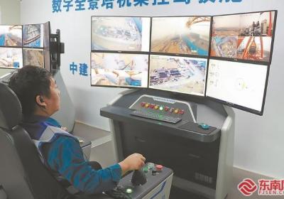 厦门翔安机场建设塔吊作业“上新”