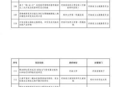 2025年度河南省重点研发专项拟立项公示