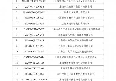 上海公示张江国家自主创新示范区专项发展资金拟支持项目